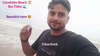 Monsoon Tides 2023 Candolim Beach Sea Tides  Goa Beach Diaries  Vlog with Vikas Kohli [upl. by Arval]