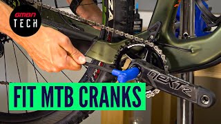 How To Remove amp Reinstall Mountain Bike Cranks  MTB Maintenance [upl. by Edmunda]