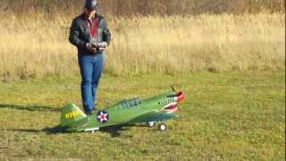 BlitzRCWorks Green Super P40E Warhawk [upl. by Nogaem]