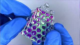 Holographic Hexagon A UV Resin DIY Tutorial art diy craft [upl. by Xuagram]