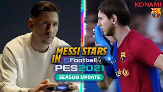 🔥 🎮 MESSI MEETS YOUNGER SELF in new PES 2021 OFFICIAL TRAILER [upl. by Eseuqcaj186]