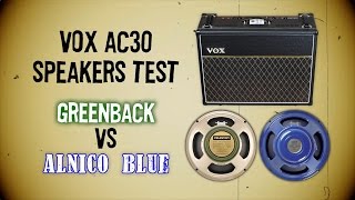 Vox AC30 Speakers Test Greenback vs Alnico Blue [upl. by Nomaid8]