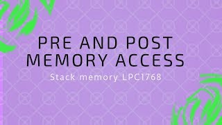 Memory access using PrePost Indexing [upl. by Ellata]