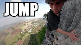 BASE Jump Above Remote Temple  Thailand Travel Vlog 4 [upl. by Doria816]