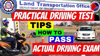 LTO PRACTICAL DRIVING TEST 2023  TIPS para PUMASA sa ACTUAL DRIVING EXAM  Wander J [upl. by Leblanc]