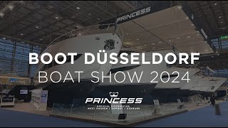 Princess Yachts Scandinavia at Boot Düsseldorf boat show January 2024 [upl. by Sremlahc]