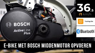 EBike met Bosch middenmotor opvoeren  Bluetooth Speedbox [upl. by Halbeib]