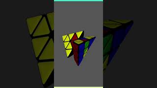 Corner and center diagonal pattern in 4 by4 pyramix starboy cubing rubikscube india trending [upl. by Nyraf]