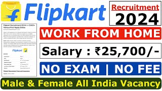 Flipkart Work From Home 2024  Flipkart Recruitment 2024  Flipkart New Vacancy 2024  Flipkart Jobs [upl. by Brittne]