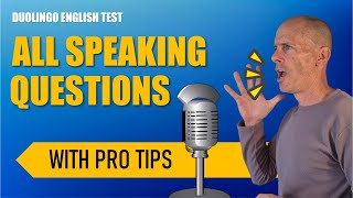 All Speaking Questions and Helpful Tips  Duolingo English Test [upl. by Gunn]