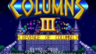 Columns III Revenge of Columns Music  BGM 01 [upl. by Relyt87]