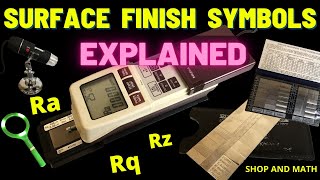 surface finish symbols explained [upl. by Oalsinatse]