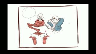 if dust sans meet dustblief papyrus be like original creator sans comic TV [upl. by Nylarahs269]