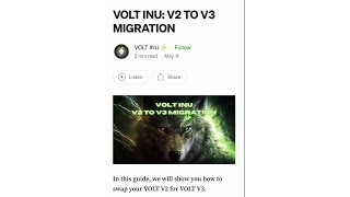 How To Migrate From VOLT INU V2 To V3 [upl. by Donough]