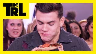 The Dolans Twins Eat Bugs on Pizza  Twin Crust  TRL [upl. by Sachi]