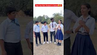 That One Rich Student in School 😂 🤑 shorts comedyvideos richstudent teratrigun [upl. by Nahtal]