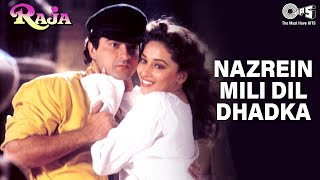 Nazrein Mili Dil Dhadka Song Video Raja  Madhuri Dixit amp Sanjay Kapoor [upl. by Hpesoj]