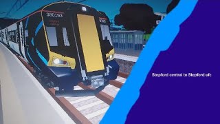 on a Journey in a Stepford Connect class 380 Stepford Central to Stepford ufc SCR V 20 [upl. by Balthasar173]