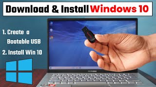 How to Install Windows 10 from USB ⚡ Windows 10 Installation Step by Step 2024 [upl. by Eednarb]