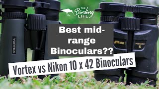 Nikon vs Vortex 10 x 42 Binoculars  The Birding Life [upl. by Ettelegna]