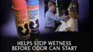 1988 Arrid Extra Dry quotGet a little closer dont be shyquot TV Commercial [upl. by Joela]