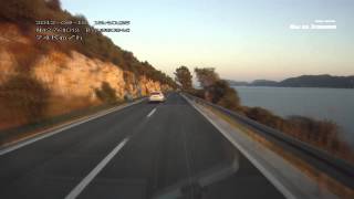 Driving the scenic Adriatic Highway along the sea D8 Croatia [upl. by Llenrep880]