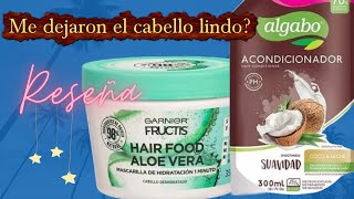 Qué me pareció la mascarilla para el pelo de garnier Es bueno el acondicionador Algabo de coco 🥥🌱 [upl. by Satsok705]