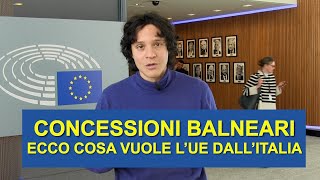 Concessioni balneari il bisticcio UEItalia spiegato semplice [upl. by Hung]