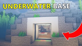 The Most SAFEST Secret Underwater Base in Minecraft [upl. by Marjy]