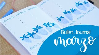 Bullet Journal de Marzo  RETO con Maduiixa Invitada Especial [upl. by Anahsek]