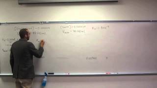 Finding the pH During a Weak AcidStrong Base Titration  Before Equivalence Point 001 [upl. by Asiuqram]