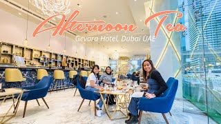 Gevora Hotel Afternoon Tea  Dubai Walking Tour  4K 60fps [upl. by Sanchez239]