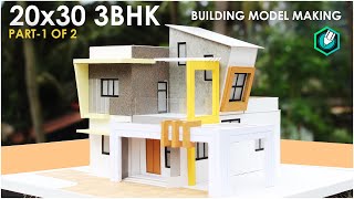 20x30  3BHK Modern Residential Building  Architecture MODEL MAKING [upl. by Alison]