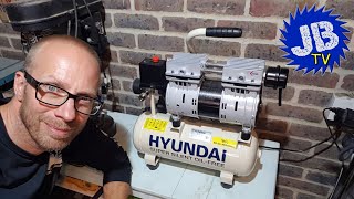 Hyundai Super Silent Air Compressor  Ideal for the workshop [upl. by Rashida]