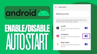 How to Enable or Disable App Auto starting on Android [upl. by Pam283]