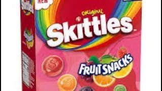 Skittles fruit snacks review [upl. by Tebor]