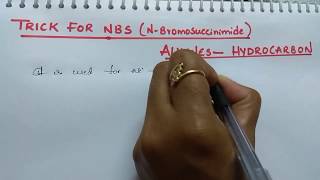 Trick for NBS  N Bromosuccinimide  AlkenesHydrocarbon chapter [upl. by Dido967]