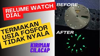 Seiko 5  Relume Watch Dial mengisi ulang luminous fosfor kiriman cilacap [upl. by Berta]