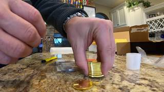 20 ounces of Gold Bullion Bars amp Coins unboxing 2019 [upl. by Anaitak614]