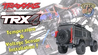 02 Traxxas TRX4  Installing Traxxas Link  Temperature amp Voltage Sensor  INSTALL GUIDE [upl. by Pyotr]