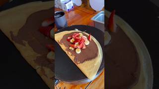 Nutella🧡⭐️🎉 food crepas crepera chocolaterecipe foodie crepesdulces oreonutella crepa [upl. by Rochester]