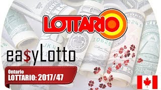 LOTTARIO winning numbers 25 Nov 2017 [upl. by Bakemeier119]