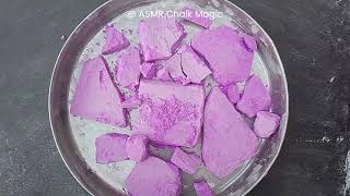 Lavender Chalk Crush ASMR  Crunchy Chalk Crushing  Satisfying Sounds [upl. by Eves]