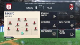 🇮🇹 Roma vs AC Milán 🇮🇹  Italian Serie A 2023  Week 3  1ER TIEMPO FIFA 23 [upl. by Enirak]