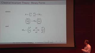 An introduction to Invariant Theory  Harm Derksen [upl. by Duane]