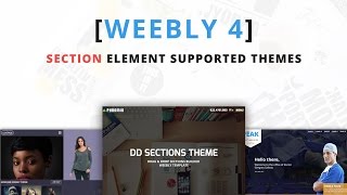 Weebly 4 Section Element Supported Themes [upl. by Nosiaj]