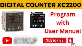 XC2200XC3200 COUNTER PROGRAM MANUALहिंदी में [upl. by Solly68]