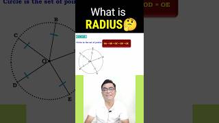 What is Radius  Circle Basic Concept nileshsatvi mathshorts [upl. by Natka903]