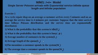 QUEUING MODEL SINGLE SERVER IN MALAYALAM [upl. by Anoet]