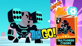 Teeny Titans  A Teen Titans Go Gameplay Unlocked Multiverse Cyborg Figure [upl. by Earahc]